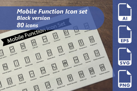 Explore the Mobile Function Line Icon Set