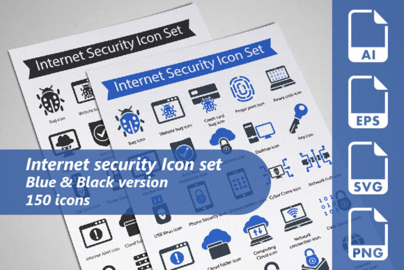 Explore the Versatile Internet Security Icon Set