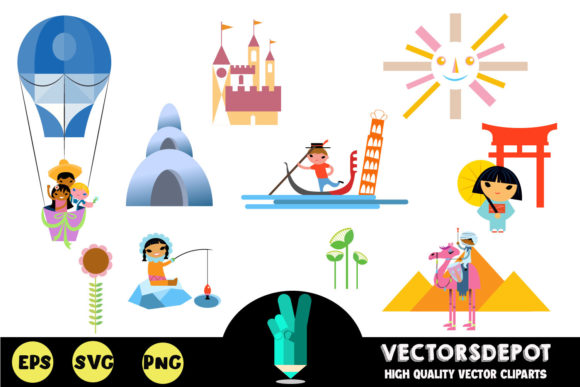 Exploring World Around Us Clipart for Creative Projects