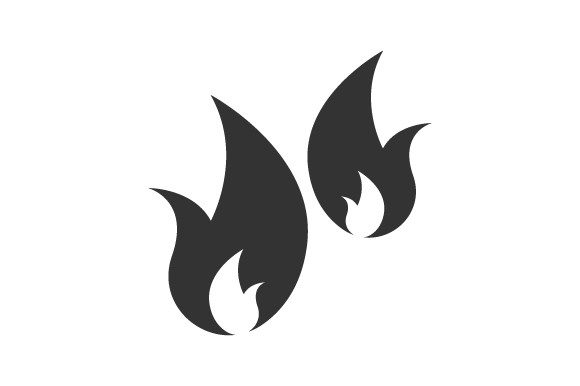 Fire Burning Icon: A Versatile Design Element for Your Creative Projects