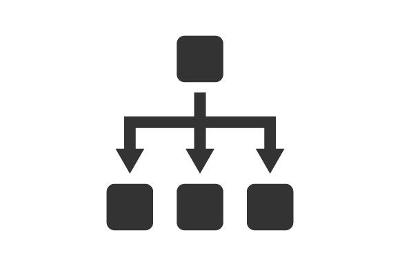 Hierarchy Structure Icon for Design Projects