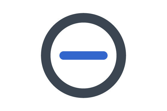 Stylish Minus Sign Icon for Diverse Design Projects
