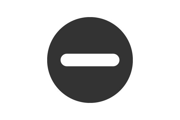 Stylish Remove, Minus Icon for Versatile Design