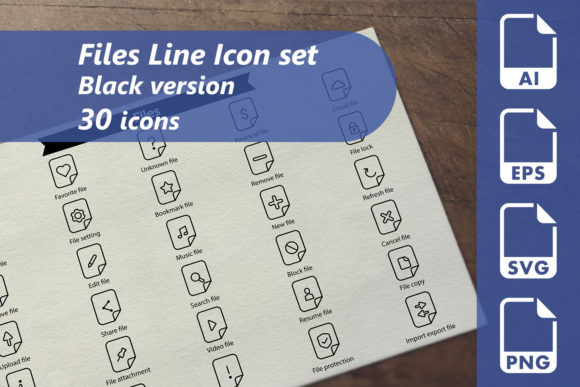 Unlocking Creativity with the Files Line Icon Set